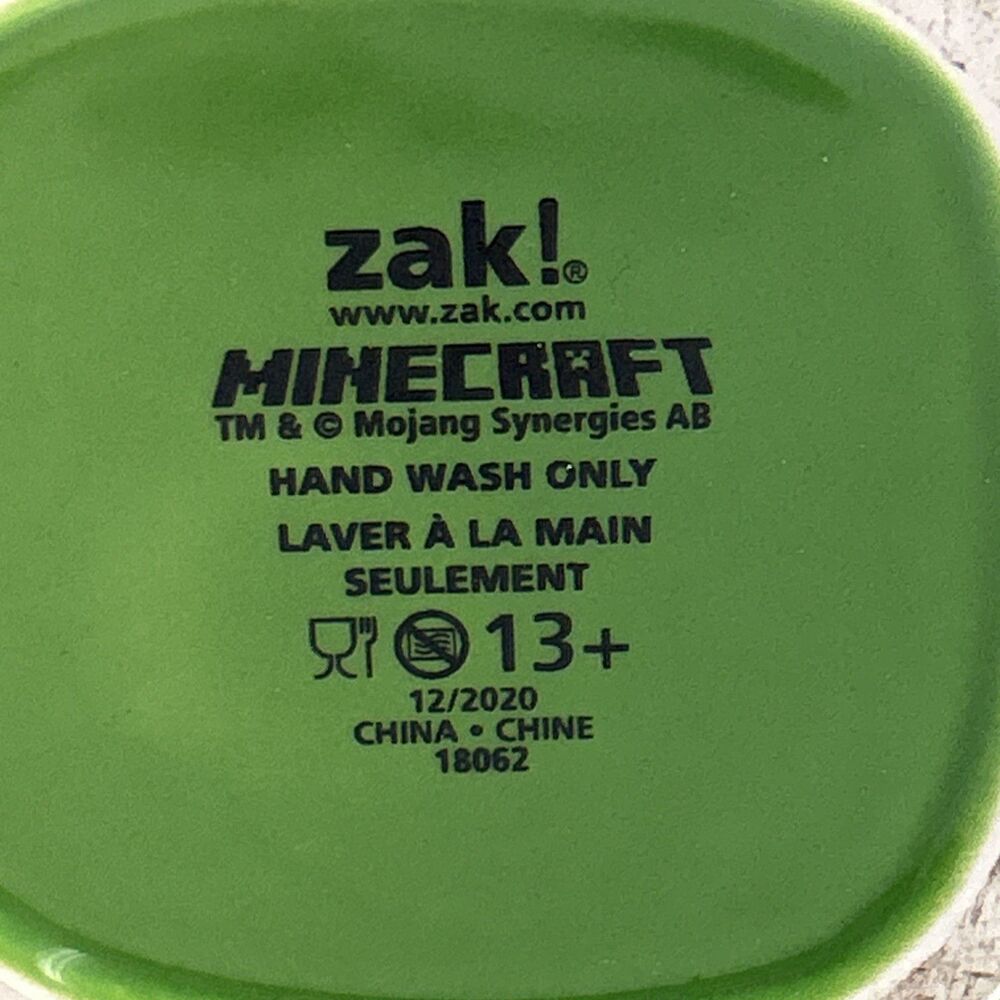 Minecraft Creeper Ceramic Face Mug Tea Coffee Game Green Cup Mojang Jinx 8oz - Picture 7 of 8